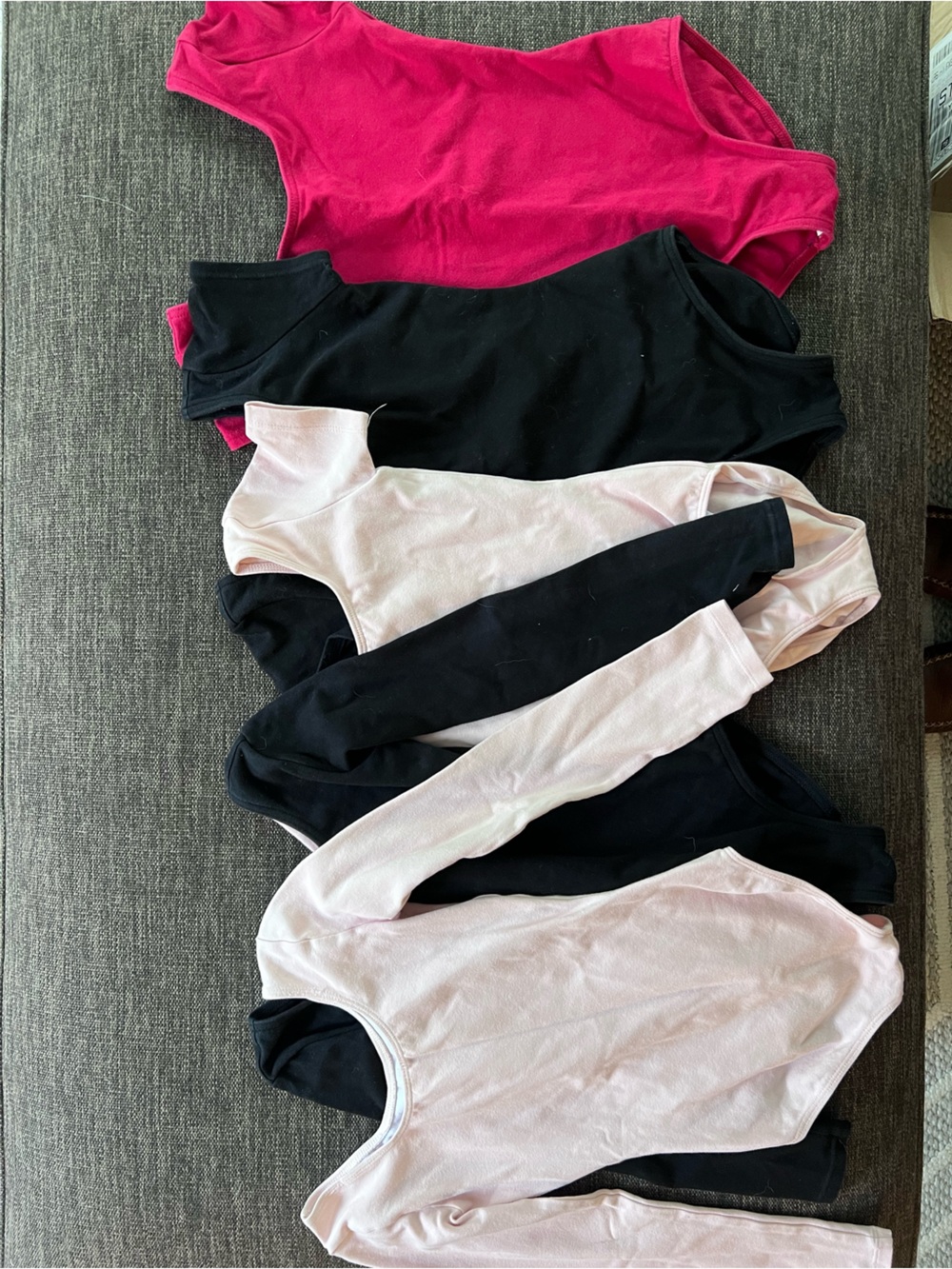 Capezio Kids leotards - Red, Black, Light Pink